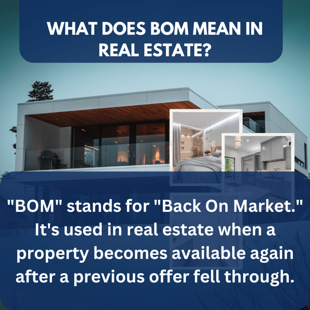 What Does BOM (Back On Market) Mean In Real Estate