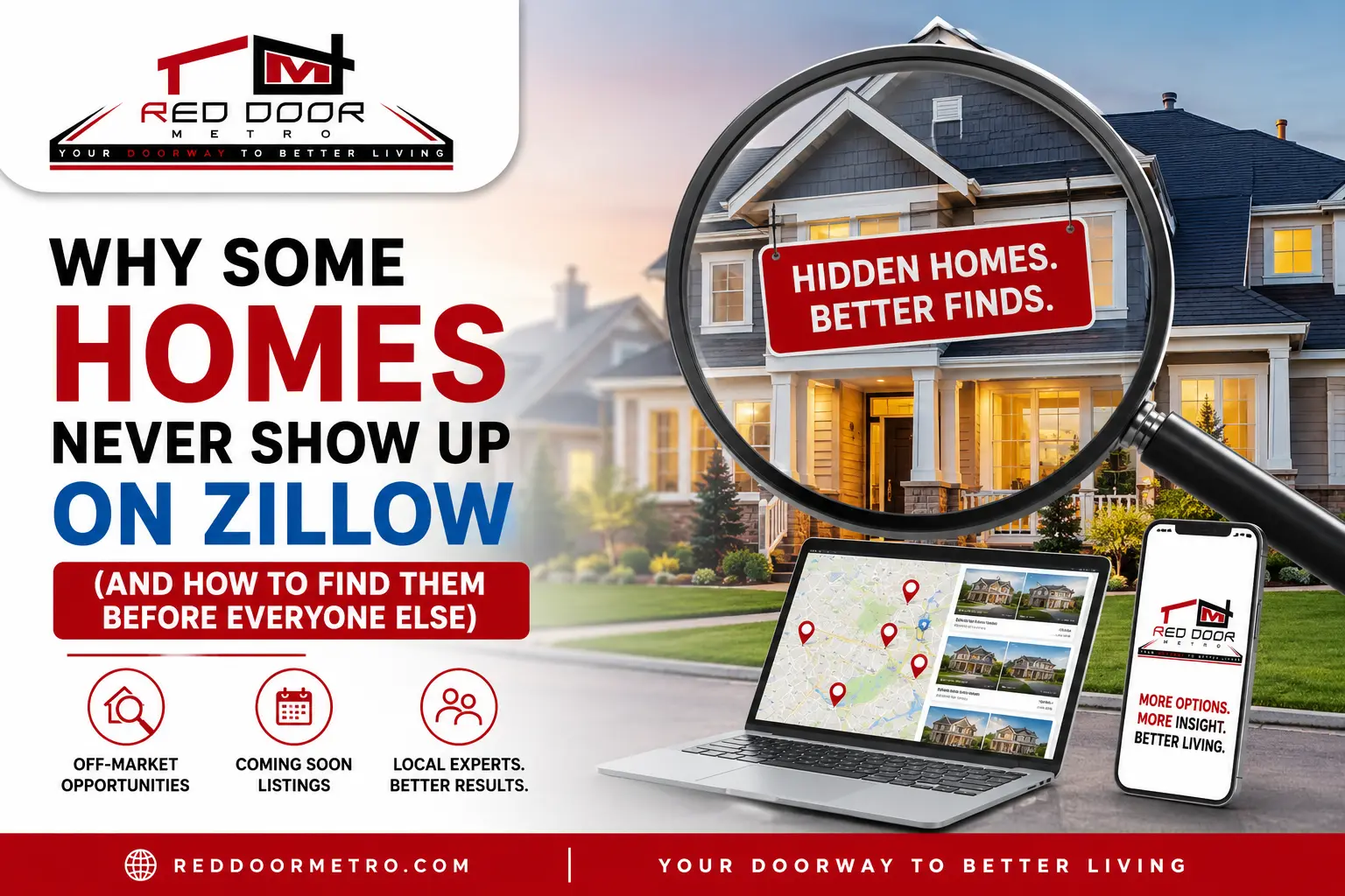 Why Some Homes Never Show Up on Zillow – Red Door Metro guide to finding off-market and Coming Soon homes before other buyers